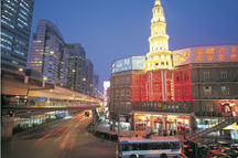 Evening view of Shanghai city Evening view of Shanghai city